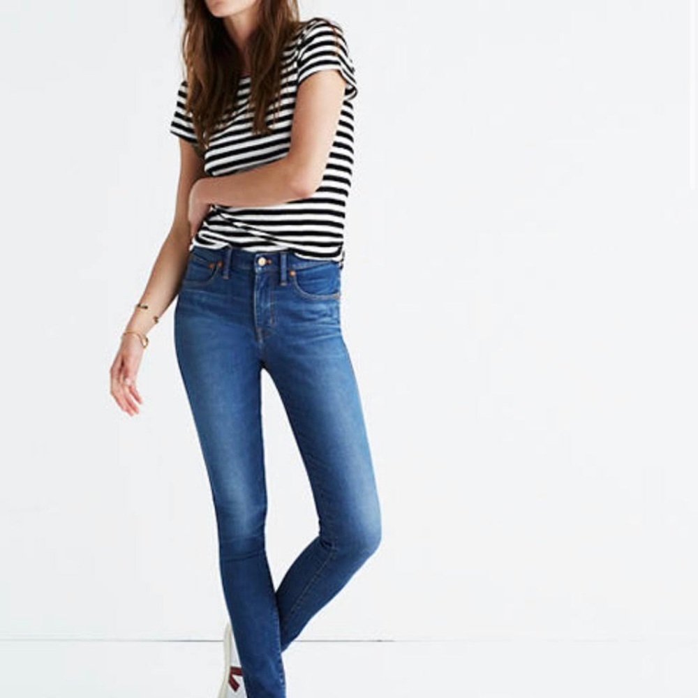Madewell mid rise skinny jeans